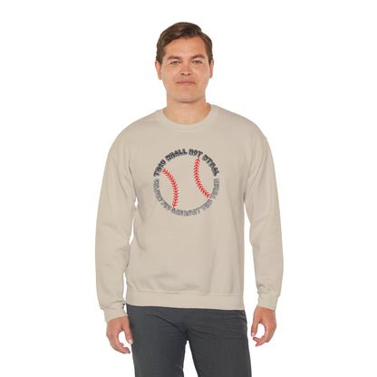 Thou Shall Not Steal Baseball (Adult Unisex Crewneck Sweatshirt)