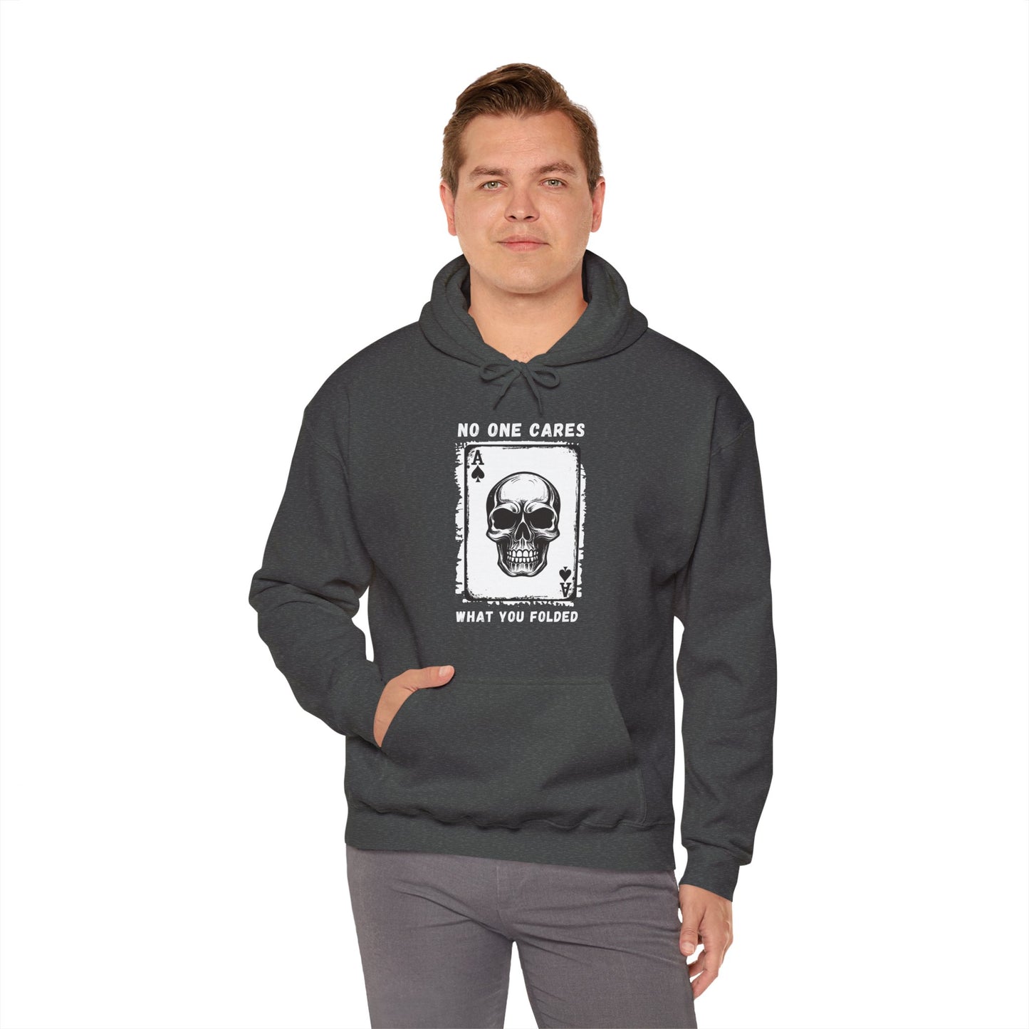 No One Cares What You Folded (Adult Unisex Hooded Sweatshirt)