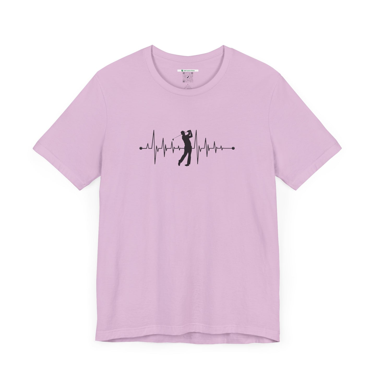 Golf Heartbeat (Adult Unisex Tee)