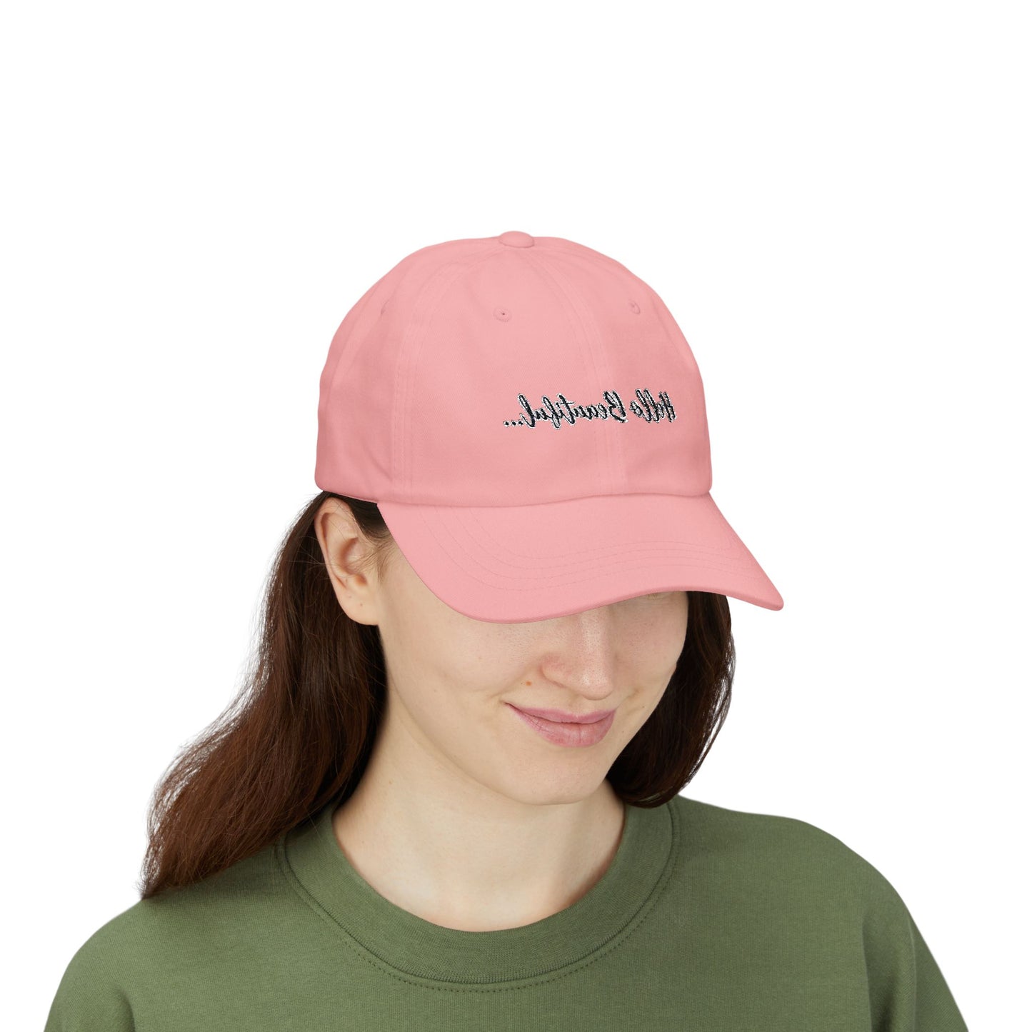 Mirror Message -- Hello Beautiful (Embroidered Dad Cap)