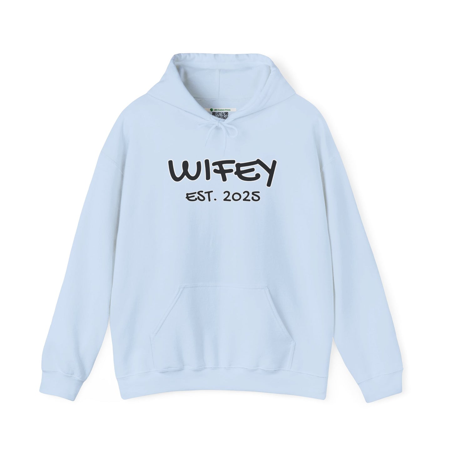 Matching Marriage Set -- "Wifey" (Adult Unisex Hooded Sweatshirt)