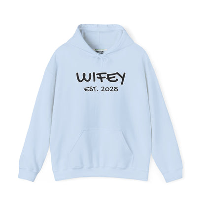 Matching Marriage Set -- "Wifey" (Adult Unisex Hooded Sweatshirt)