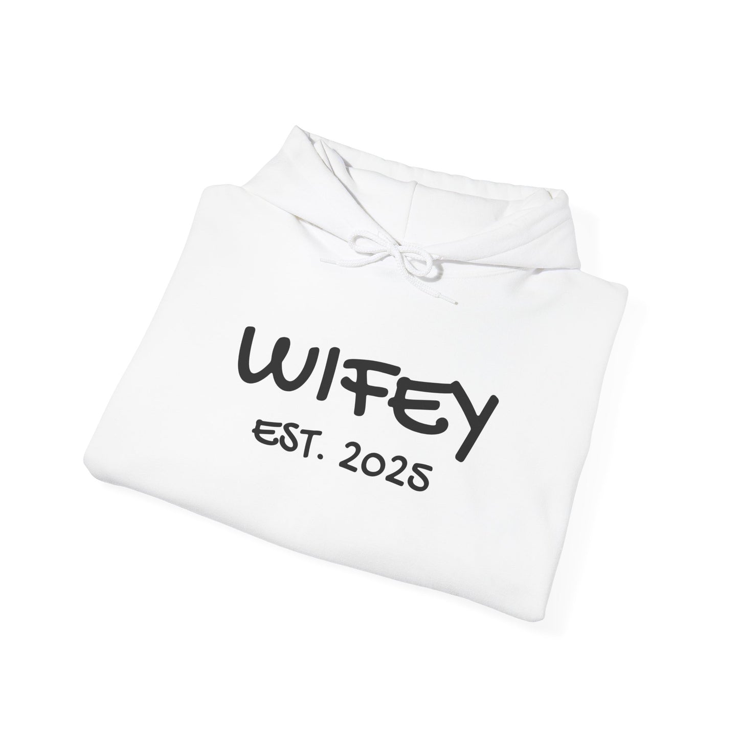 Matching Marriage Set -- "Wifey" (Adult Unisex Hooded Sweatshirt)