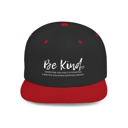 Be Kind (Embroidered Flat-Bill, Cotton, Snapback Hat)