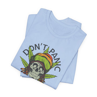 Cannabis -- Don't Panic It's Organic (Adult Unisex Tee)