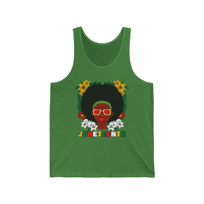 Juneteenth -- Afrocentric Design (Adult Unisex Tank Top)