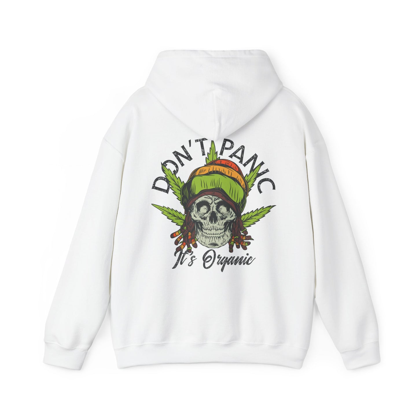 Cannabis -- Don't Panic It's Organic (Adult Unisex Hooded Sweatshirt)