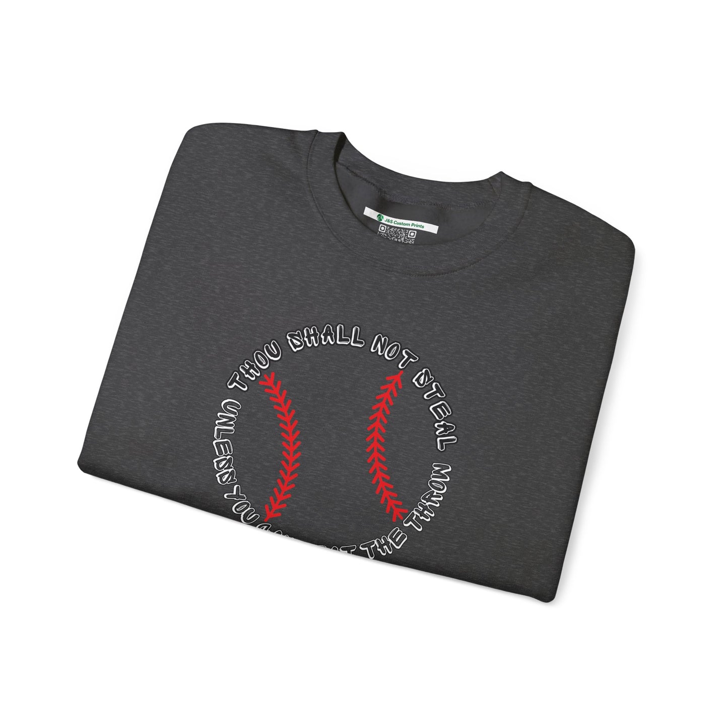 Thou Shall Not Steal Baseball (Adult Unisex Crewneck Sweatshirt)