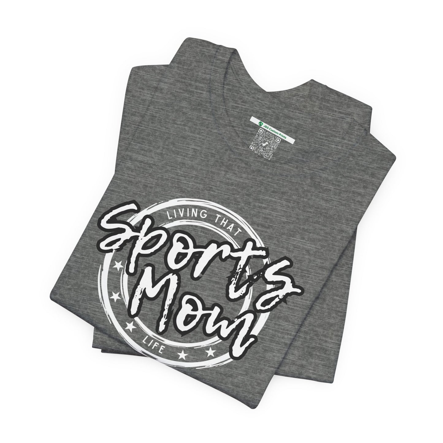 Sports Mom -- Black Font (Adult Unisex Tee)