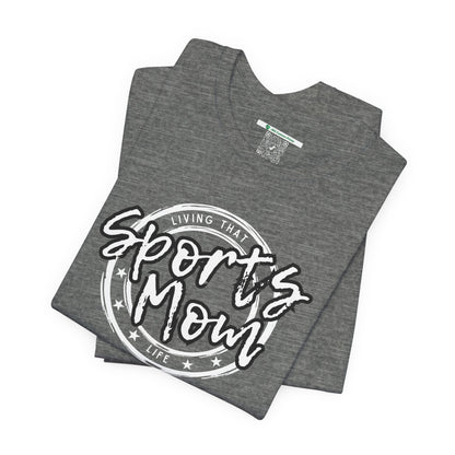 Sports Mom -- Black Font (Adult Unisex Tee)