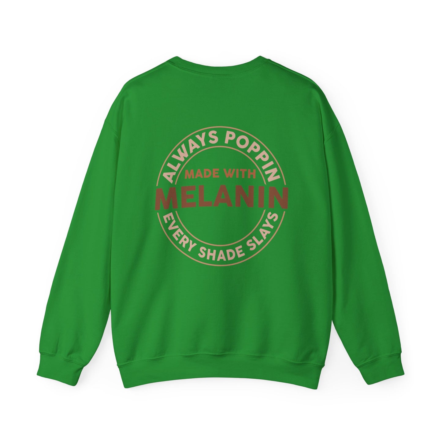 Made With Melanin (Adult Unisex Crewneck Sweatshirt)
