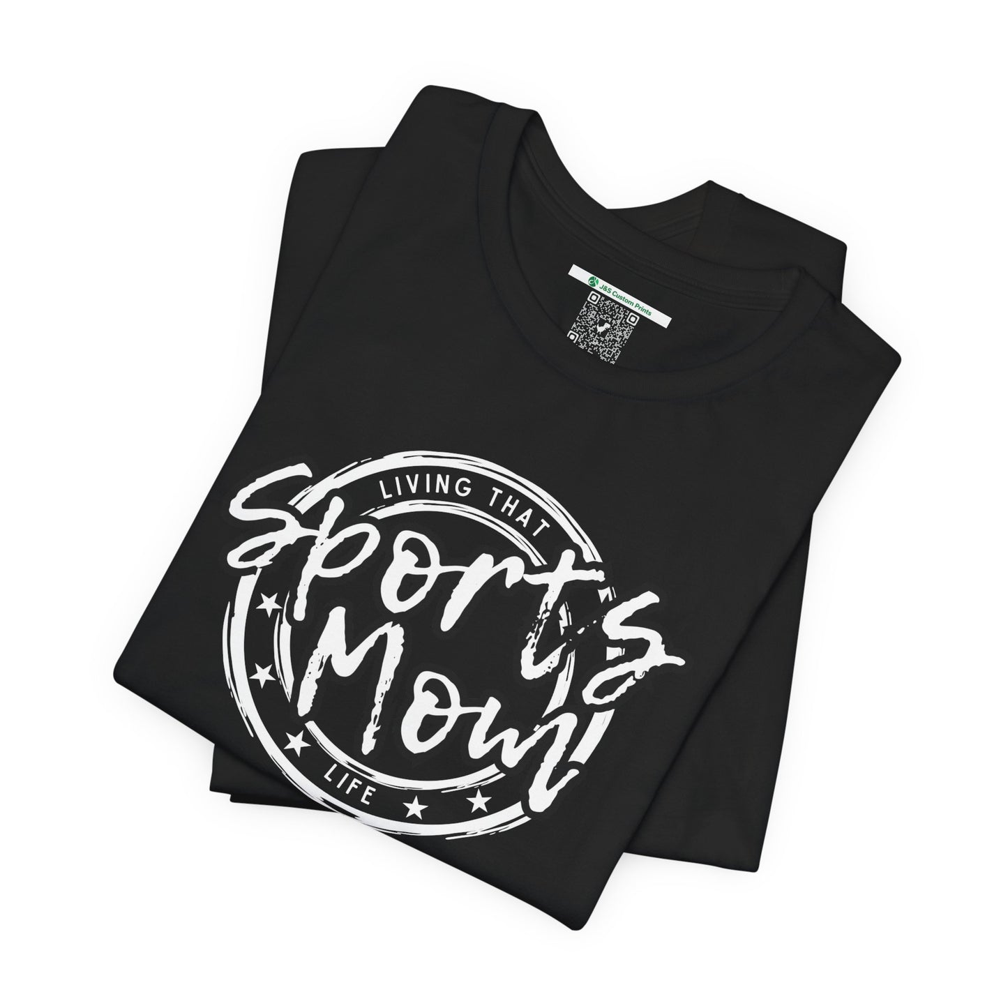 Sports Mom -- Black Font (Adult Unisex Tee)