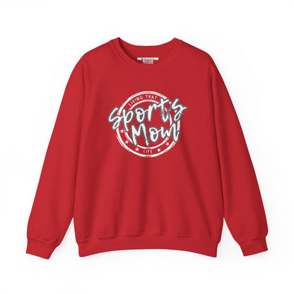 Sports Mom -- Gray Font (Adult Unisex Crewneck Sweatshirt)