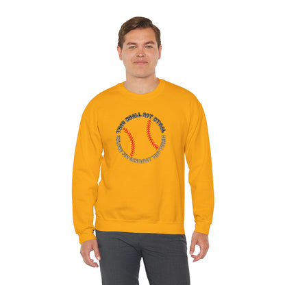 Thou Shall Not Steal Baseball (Adult Unisex Crewneck Sweatshirt)