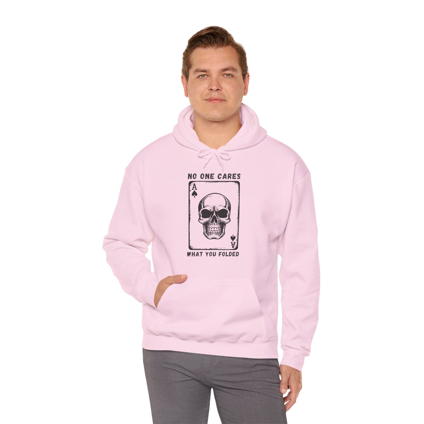 No One Cares What You Folded (Adult Unisex Hooded Sweatshirt)