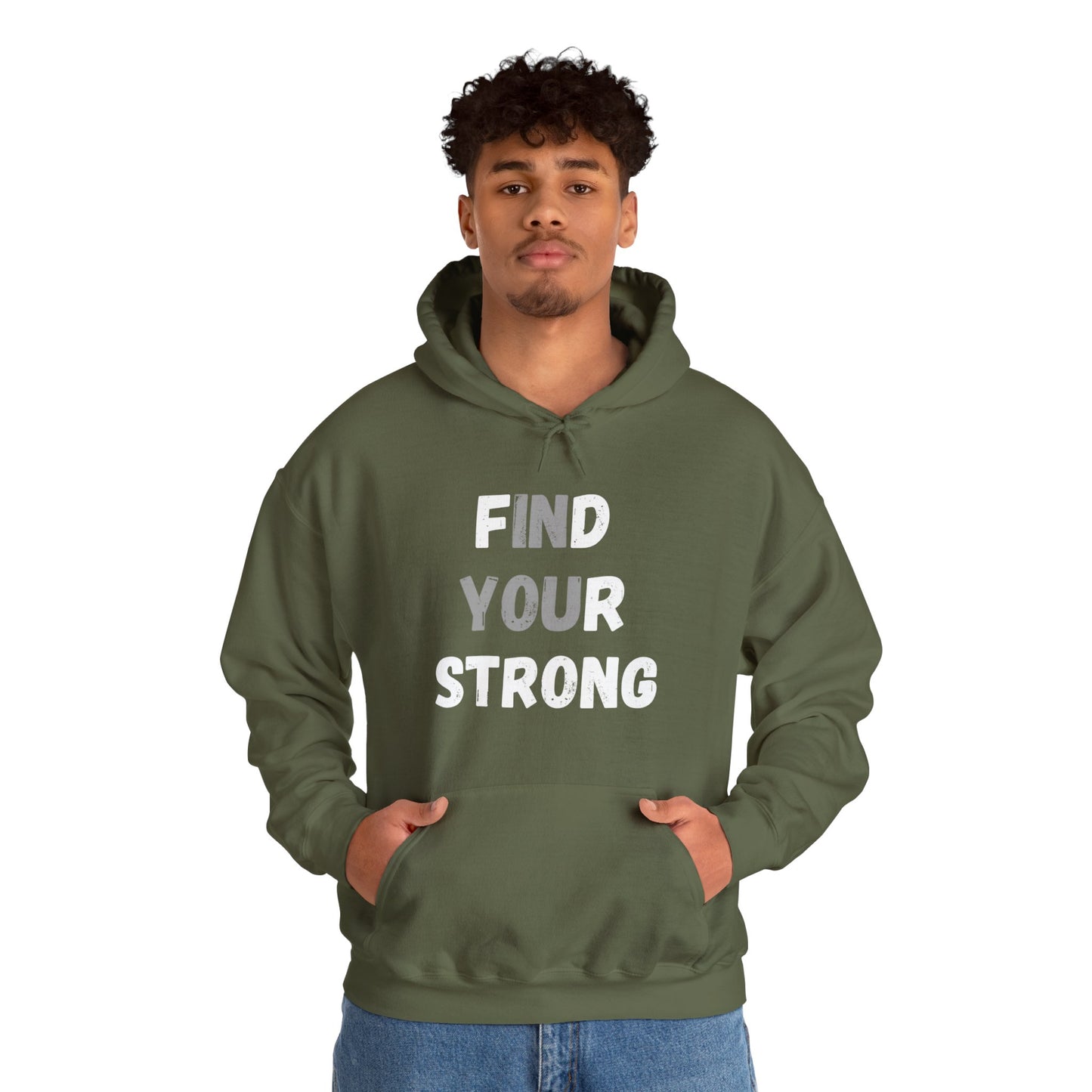 Find Your Strong -- "In You" Emphasis (Adult Unisex Hooded Sweatshirt)