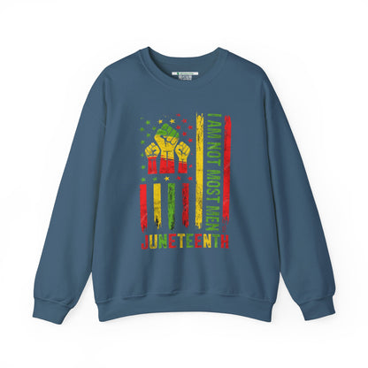 Juneteenth -- Not Most Men (Adult Unisex Crewneck Sweatshirt)
