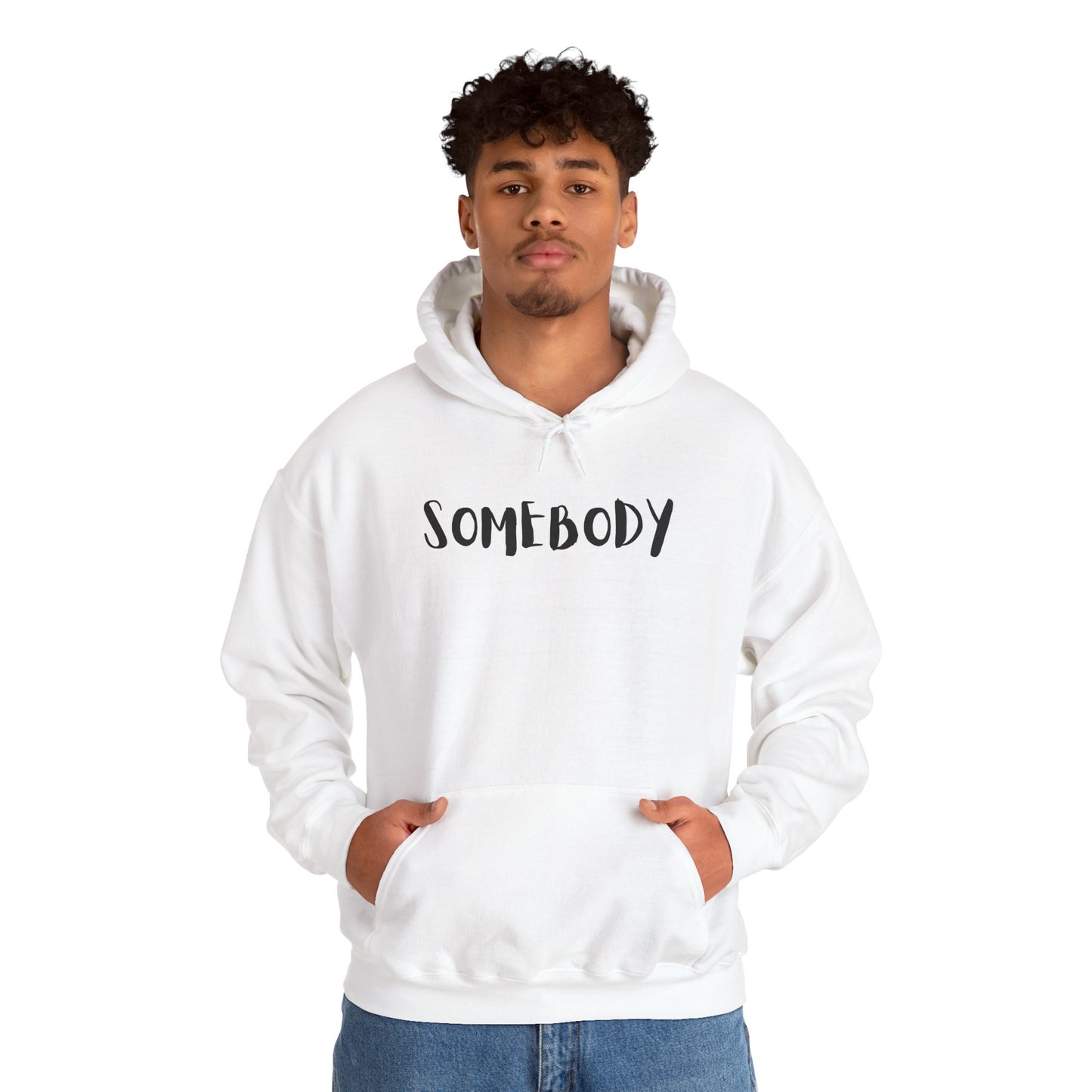 Matching Couple's Set -- "Somebody" (Adult Unisex Hooded Sweatshirt)