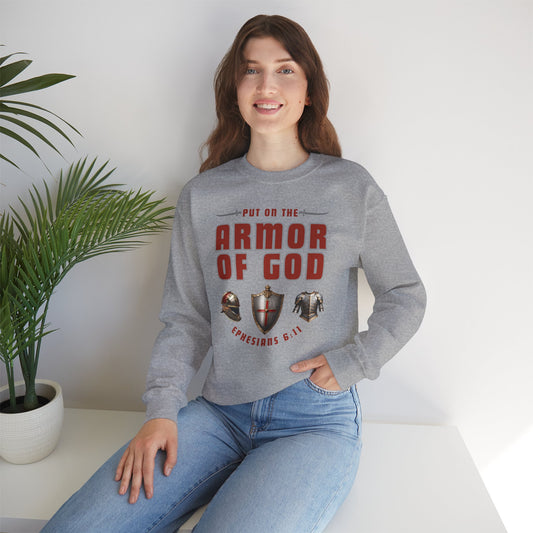 Armor Of God (Adult Unisex Crewneck Sweatshirt)