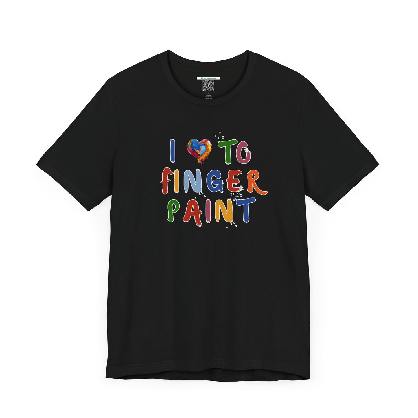 Matching Couple's Set -- I Love to Fingerpaint (Adult Unisex Tee)