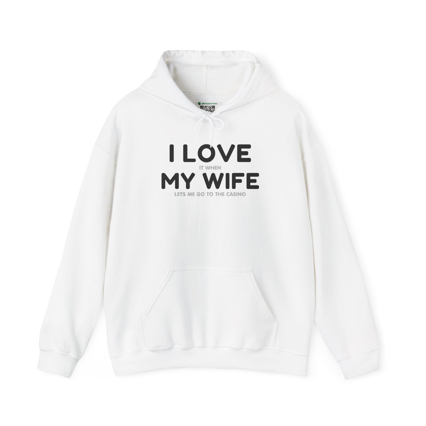 I Love My Wife (Adult Unisex Hooded Sweatshirt)