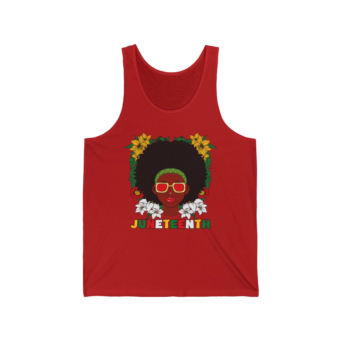 Juneteenth -- Afrocentric Design (Adult Unisex Tank Top)
