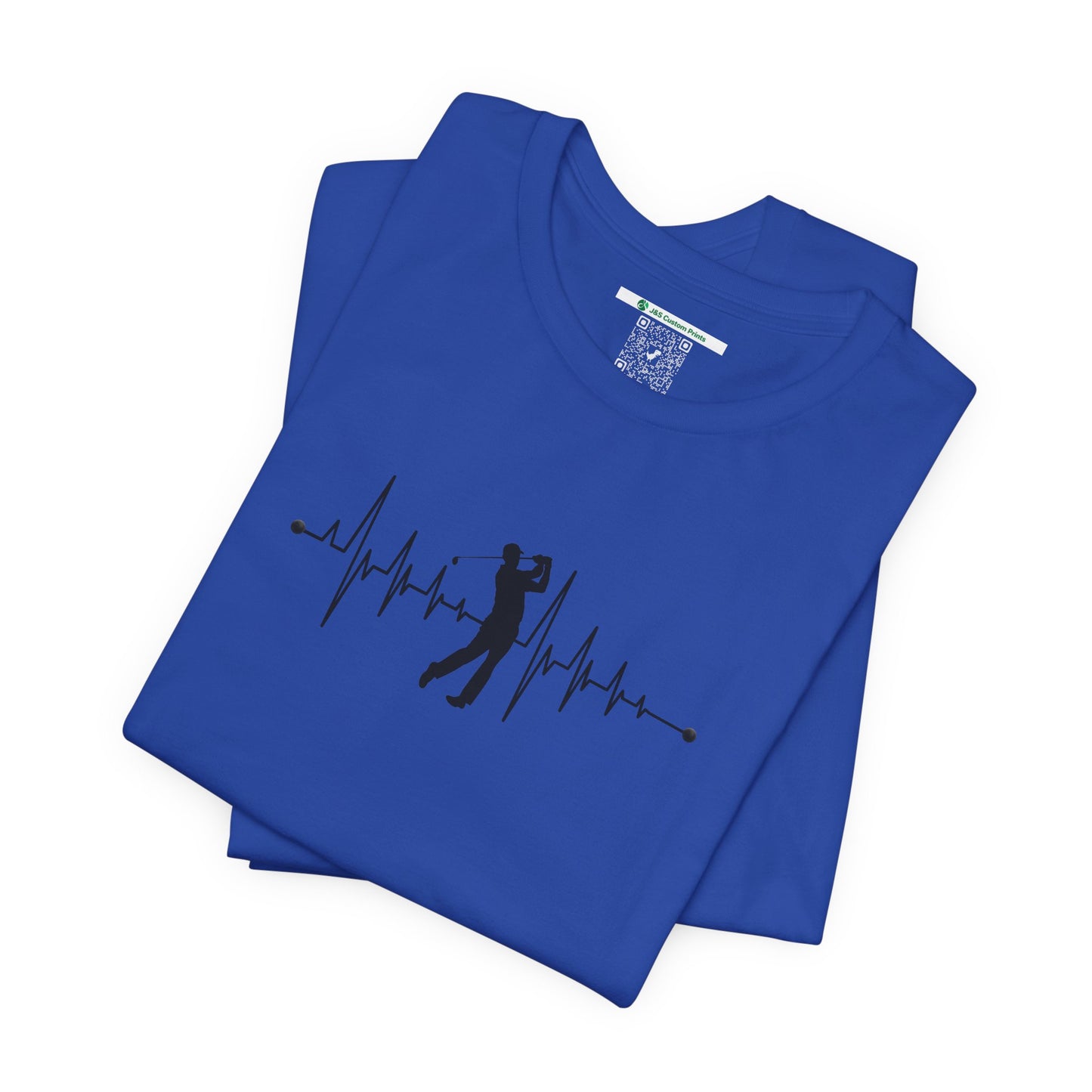 Golf Heartbeat (Adult Unisex Tee)