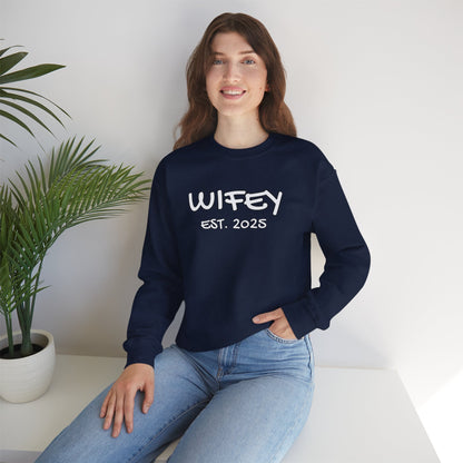 Matching Marriage Set -- "Wifey" (Adult Unisex Crewneck Sweatshirt)