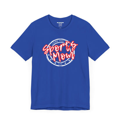 Sports Mom -- Red Font (Adult Unisex Tee)
