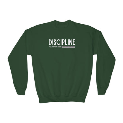 Discipline (Youth Unisex Crewneck Sweatshirt)