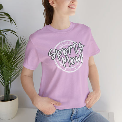 Sports Mom -- Gray Font (Adult Unisex Tee)