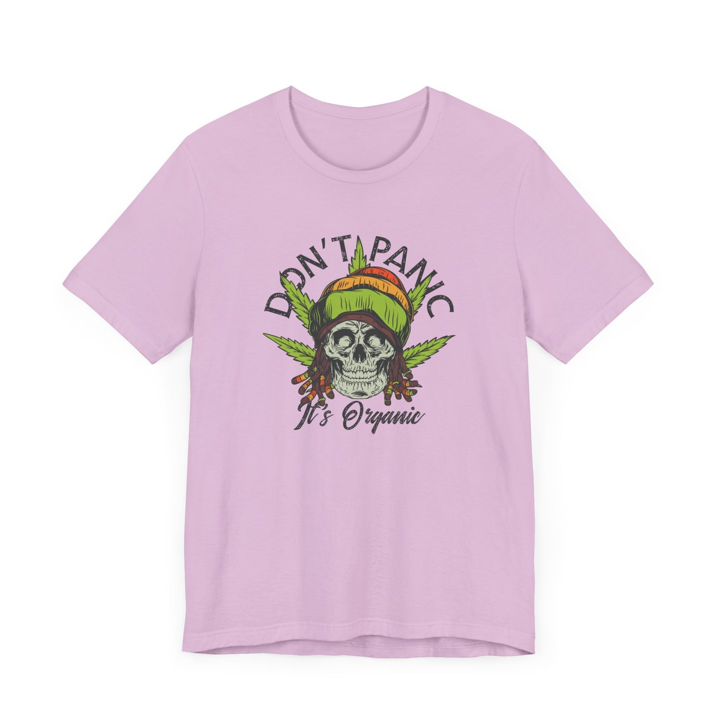 Cannabis -- Don't Panic It's Organic (Adult Unisex Tee)