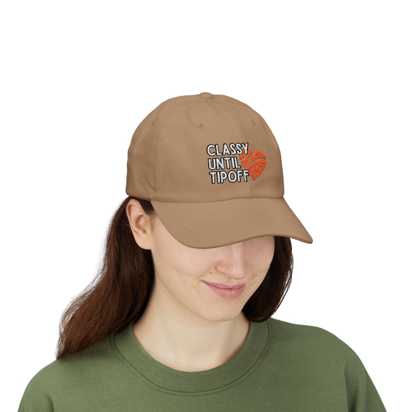 Classy Until Tipoff (Embroidered Classic Dad Cap)