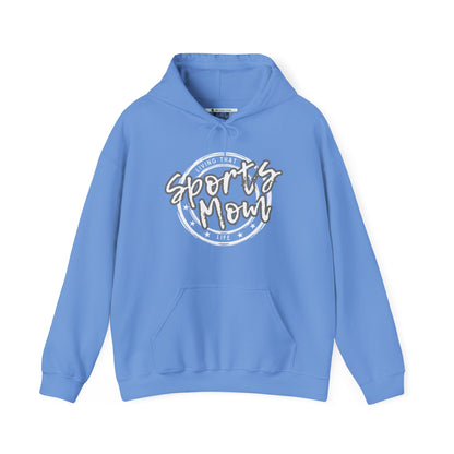 Sports Mom -- Gray Font (Adult Unisex Hooded Sweatshirt)