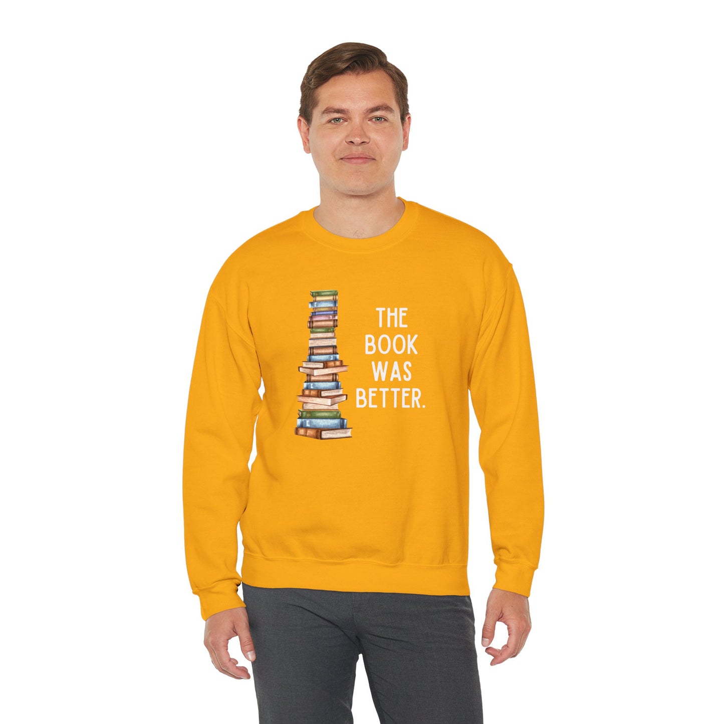 The Book Was Better [2] (Adult Unisex Crewneck Sweatshirt)