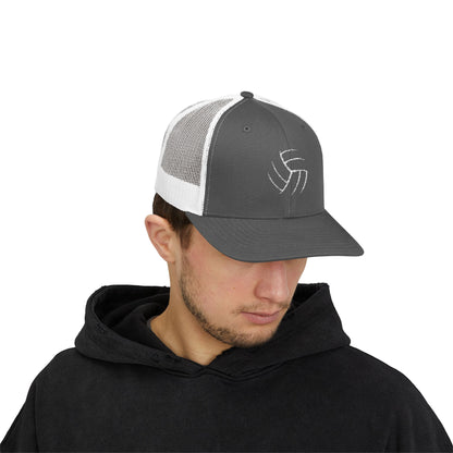 Volleyball (Embroidered Snapback Trucker Hat)