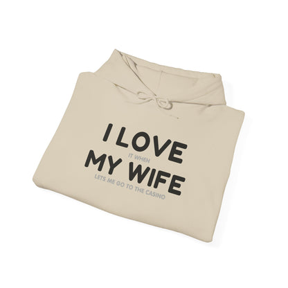 I Love My Wife (Adult Unisex Hooded Sweatshirt)
