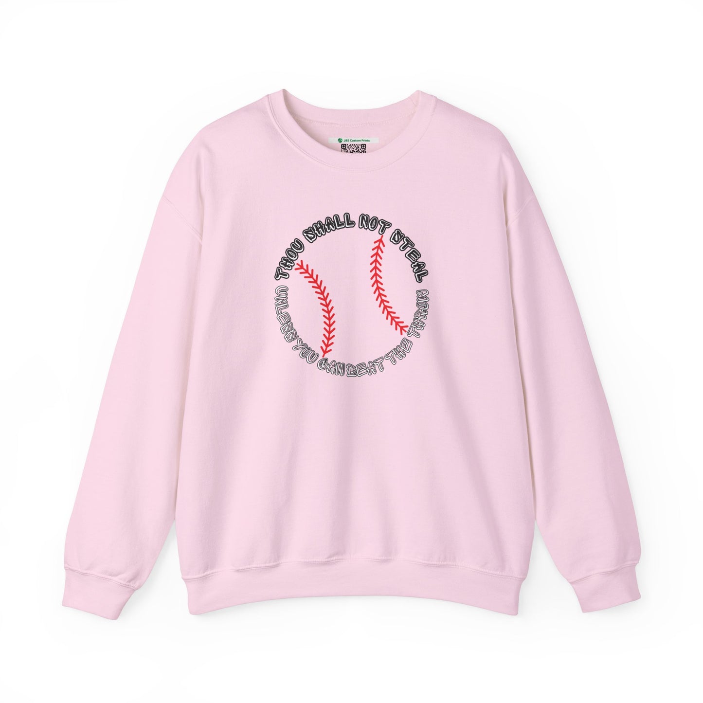 Thou Shall Not Steal Baseball (Adult Unisex Crewneck Sweatshirt)