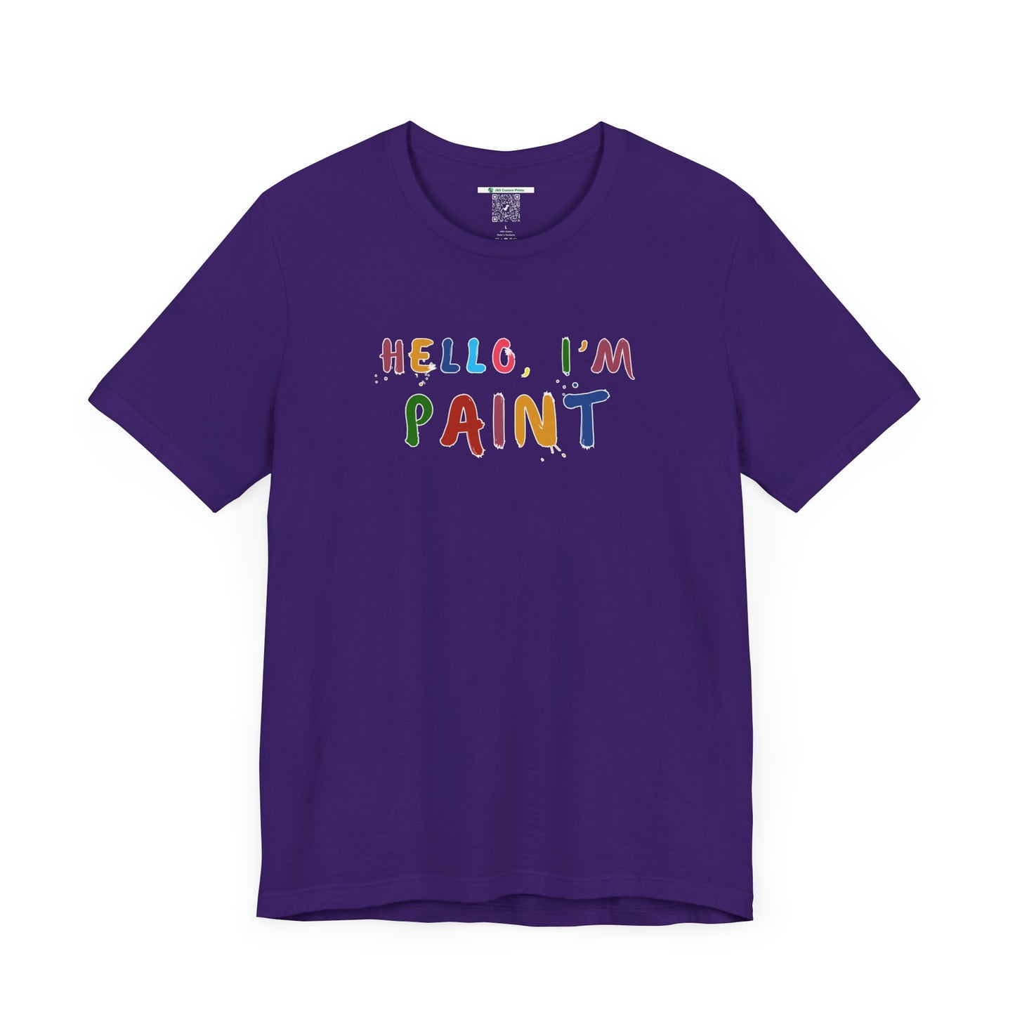 Matching Couple's Set -- Hello, I'm Paint (Adult Unisex Tee)