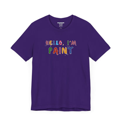 Matching Couple's Set -- Hello, I'm Paint (Adult Unisex Tee)