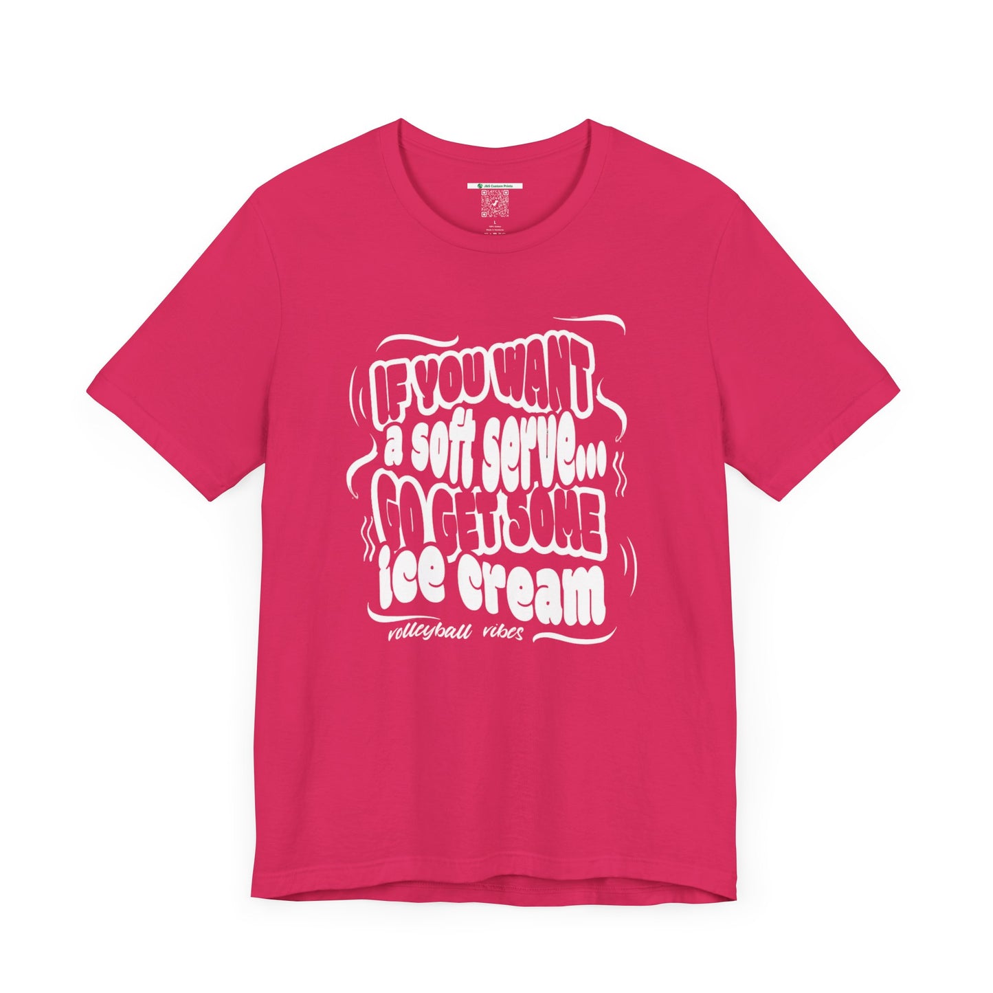 Volleyball Soft Serve (Adult Unisex Tee)