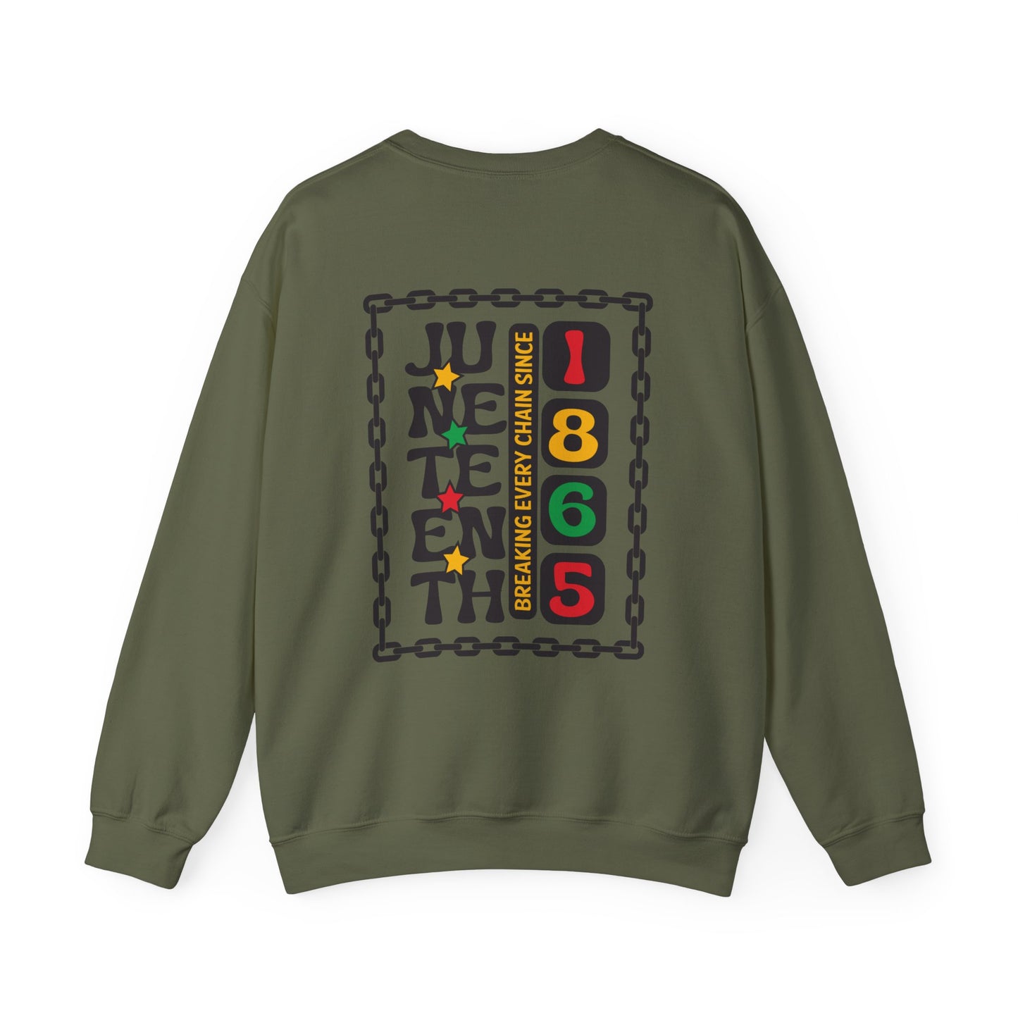 Juneteenth -- Breaking Every Chain (Adult Unisex Crewneck Sweatshirt)