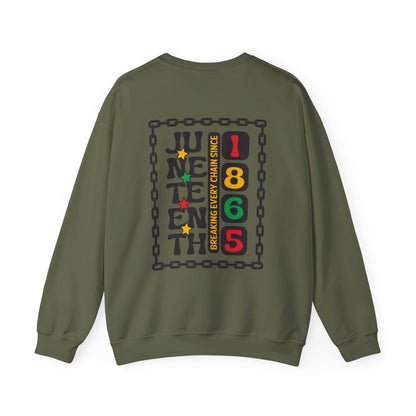 Juneteenth -- Breaking Every Chain (Adult Unisex Crewneck Sweatshirt)