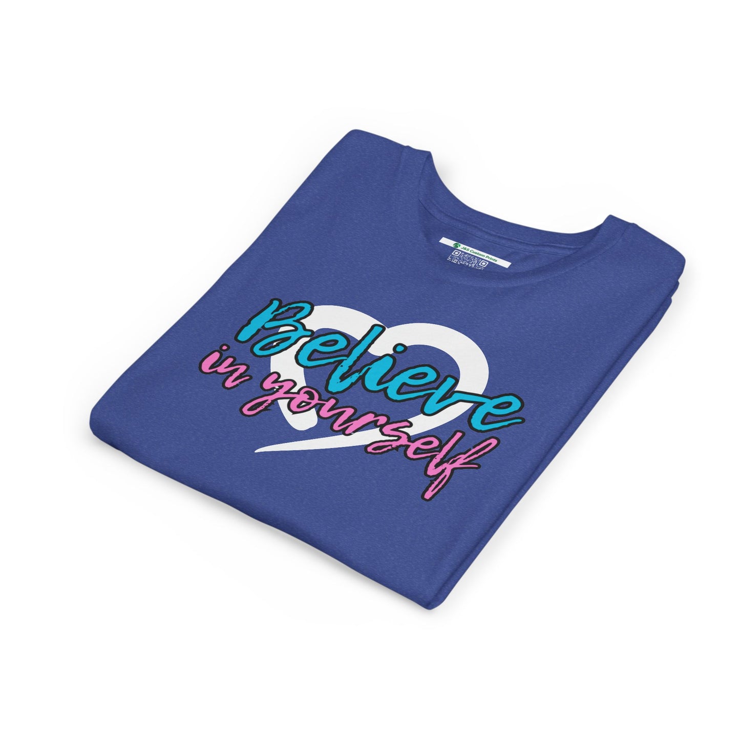 Believe In Yourself -- Blue/Pink (Youth Unisex Tee)