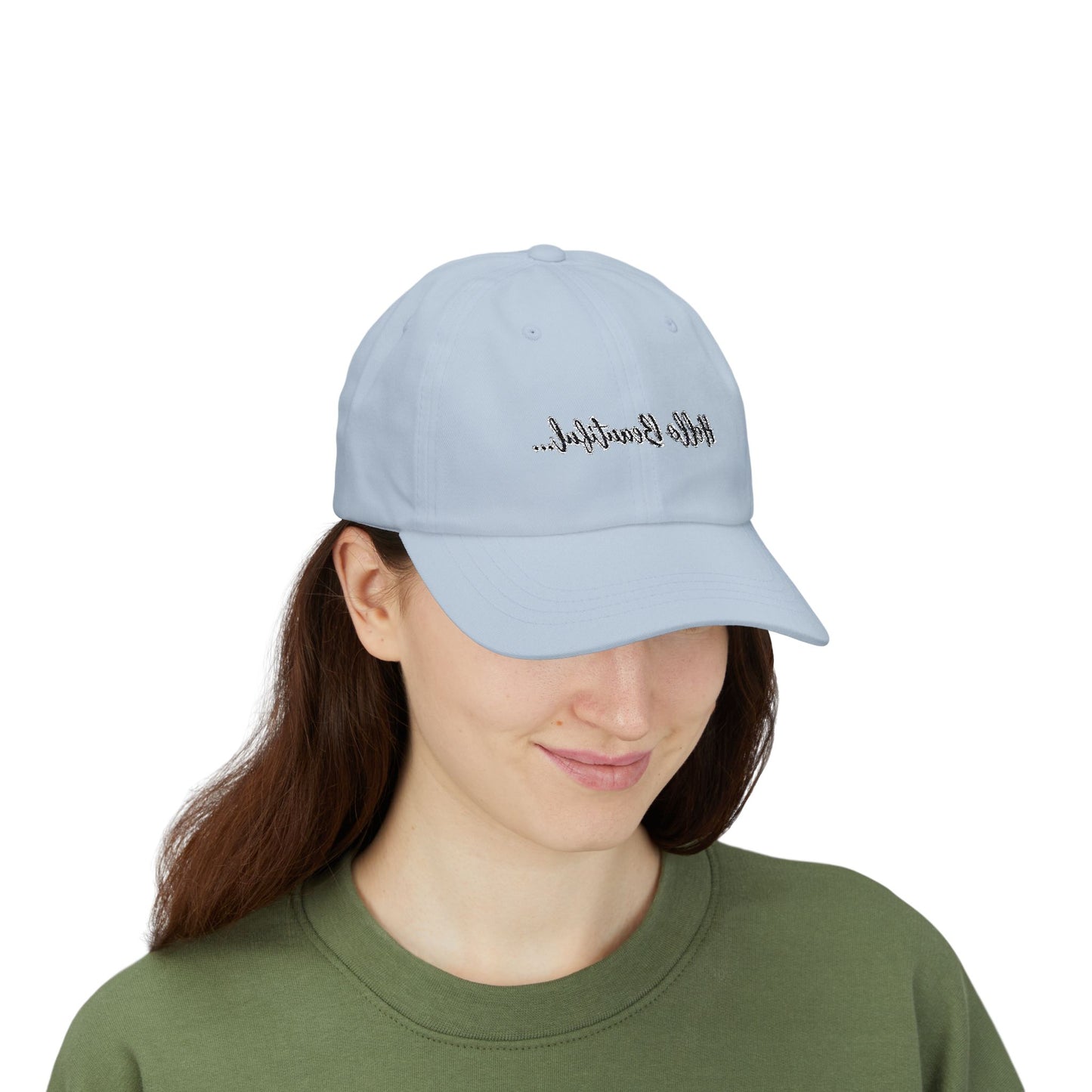 Mirror Message -- Hello Beautiful (Embroidered Dad Cap)
