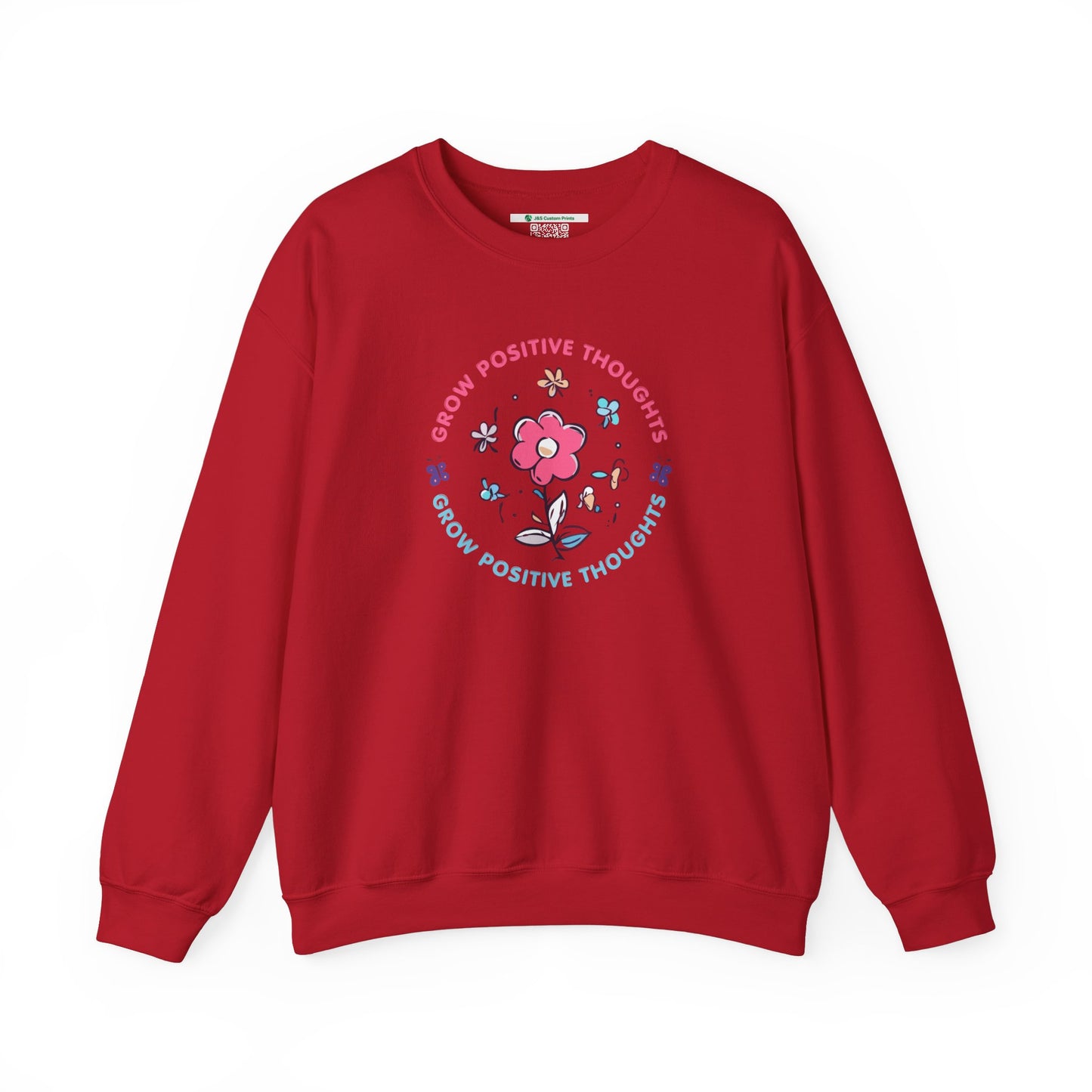 Grow Positive Thoughts Crewneck Sweatshirt - Unisex Heavy Blend