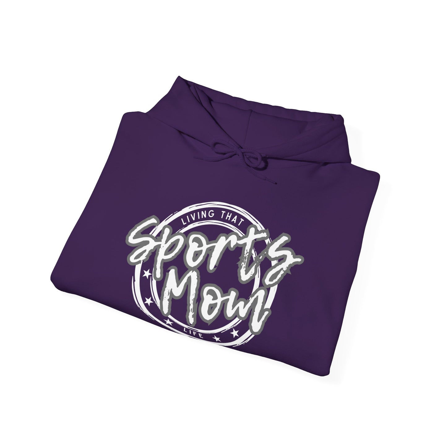 Sports Mom -- Gray Font (Adult Unisex Hooded Sweatshirt)