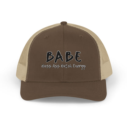 BABE (Embroidered Snapback Trucker Hat)