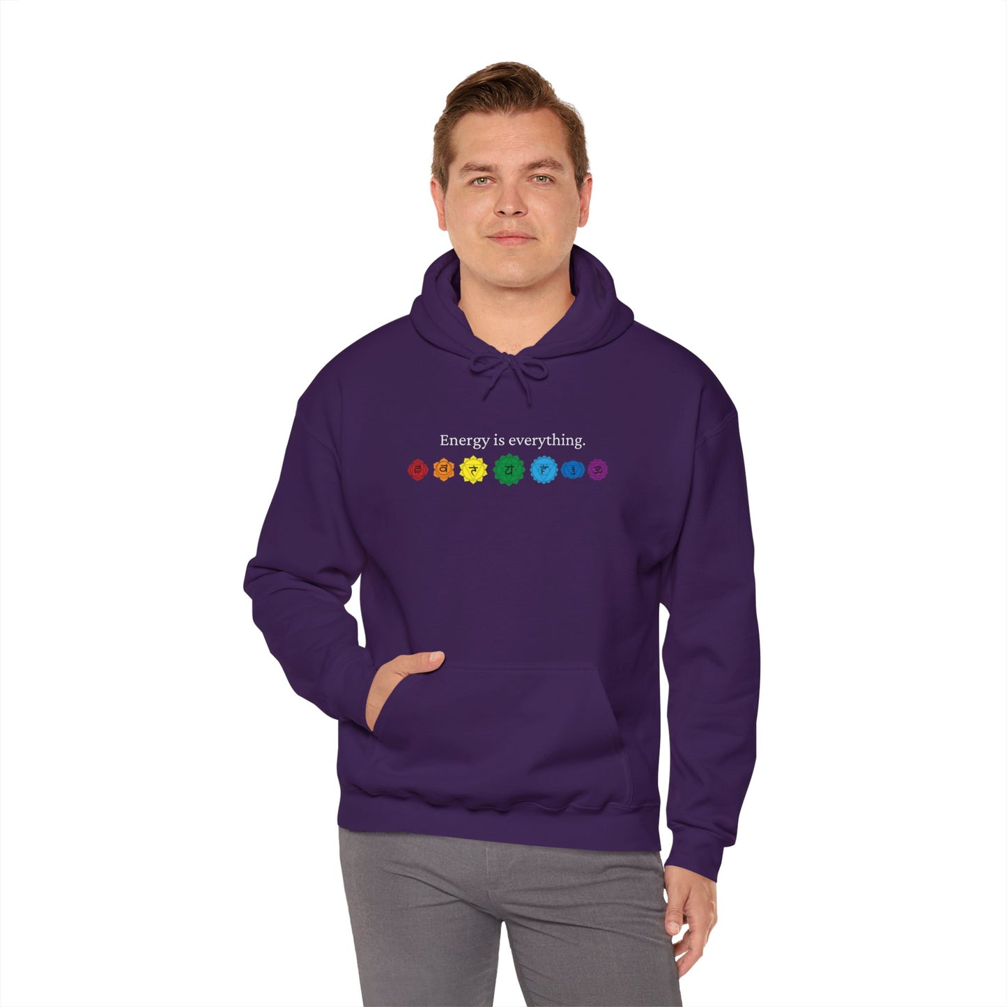 Energy is Everything -- Chakras (Adult Unisex Hooded Sweatshirt)