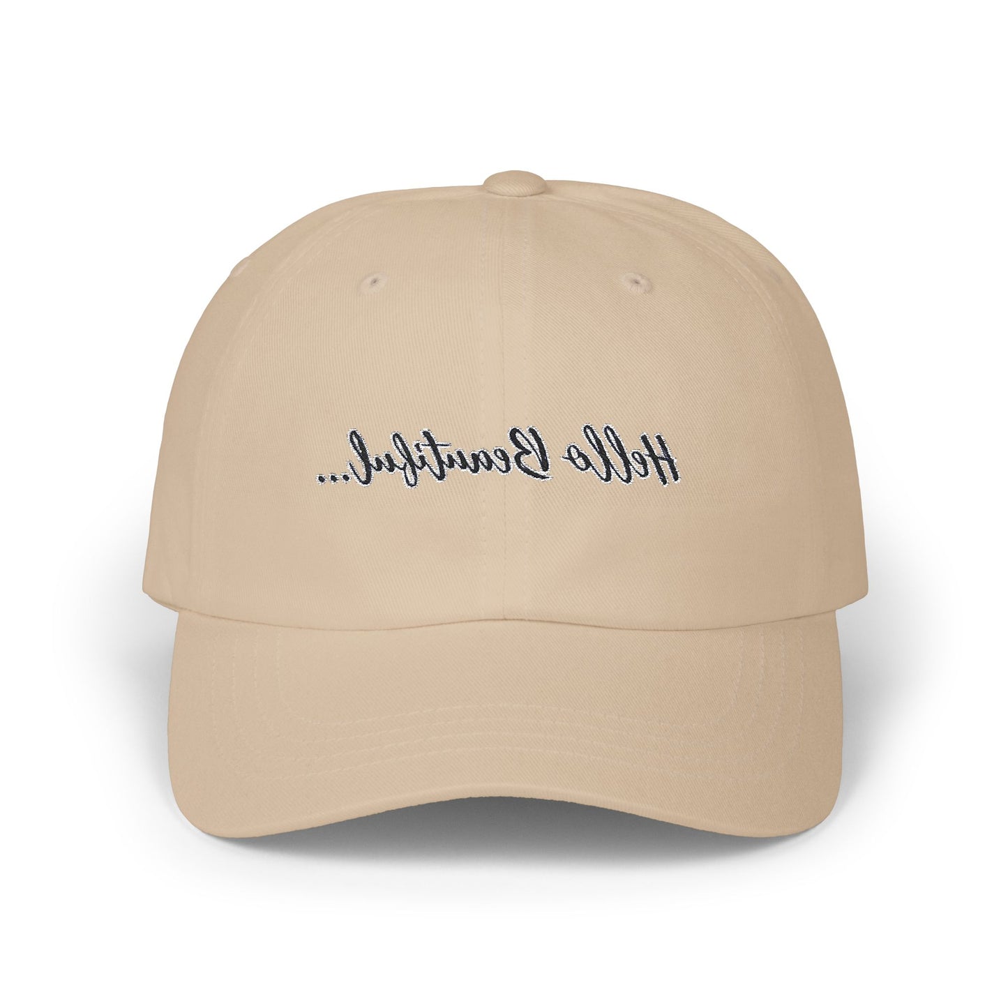 Mirror Message -- Hello Beautiful (Embroidered Dad Cap)